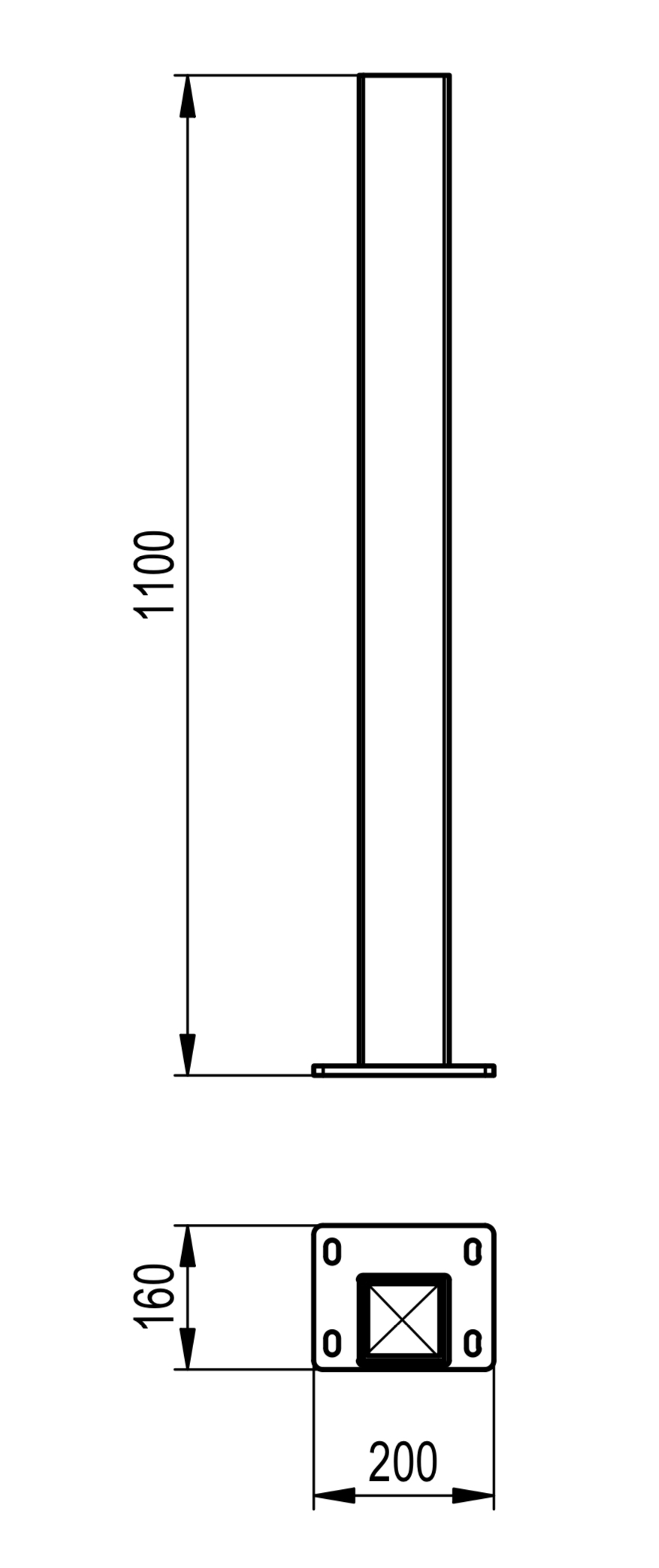 Sloupek Tower 1,1 m
